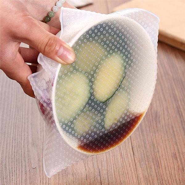 Reusable Silicone Food Wrap (Set of 4) PeekWise