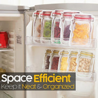 Thumbnail for Reusable Mason Bottle Ziplock Bags - PeekWise