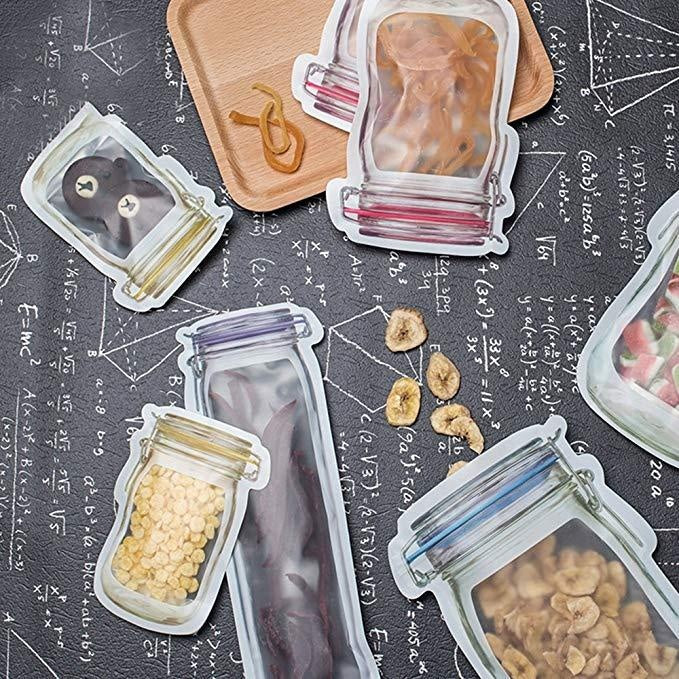 Reusable Mason Bottle Ziplock Bags - PeekWise
