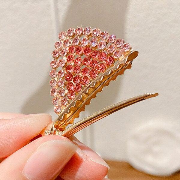 Rhinestone Furry Cat Ear Hair Pin