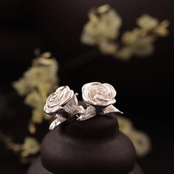 Rose Stud Earrings