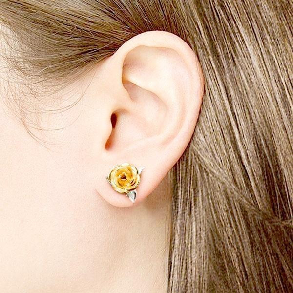 Rose Stud Earrings (Various Colors) PeekWise