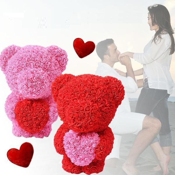 Rose Bear with Heart