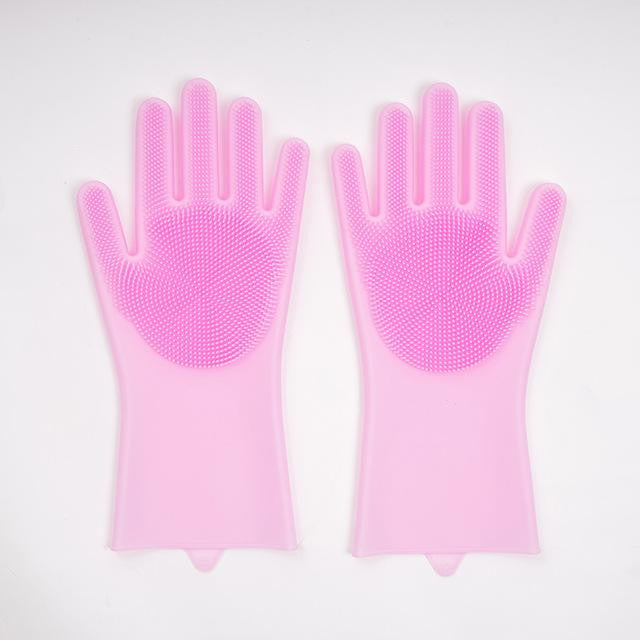 Multi-Purpose Scrubber Dishwashing Gloves - PeekWise