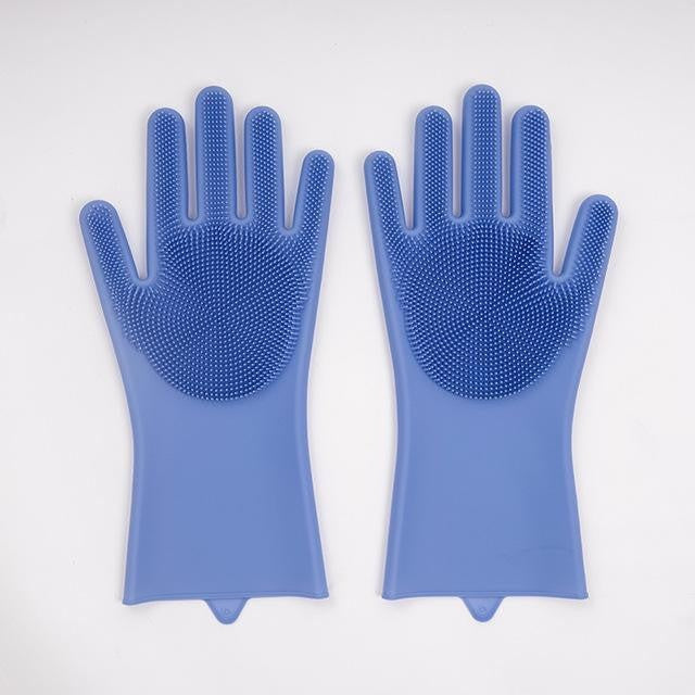 Multi-Purpose Scrubber Dishwashing Gloves - PeekWise