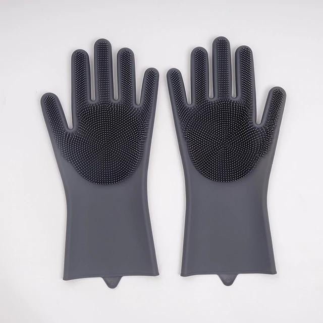 Multi-Purpose Scrubber Dishwashing Gloves - PeekWise