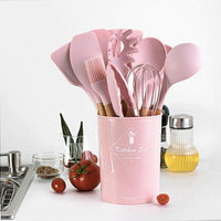 Thumbnail for Rustic Kitchen Utensils with Wooden Handles