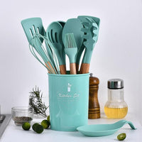 Thumbnail for Rustic Kitchen Utensils with Wooden Handles