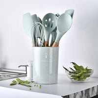 Thumbnail for Rustic Kitchen Utensils with Wooden Handles