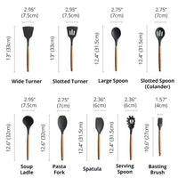 Thumbnail for Rustic Kitchen Utensils with Wooden Handles
