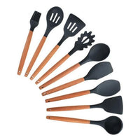 Thumbnail for Rustic Kitchen Utensils with Wooden Handles