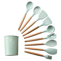 Thumbnail for Rustic Kitchen Utensils with Wooden Handles