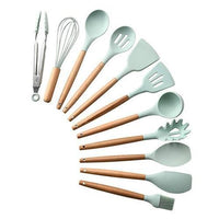 Thumbnail for Rustic Kitchen Utensils with Wooden Handles