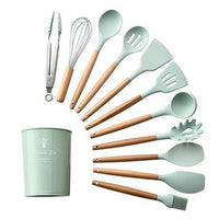 Thumbnail for Rustic Kitchen Utensils with Wooden Handles