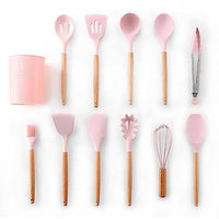 Thumbnail for Rustic Kitchen Utensils with Wooden Handles