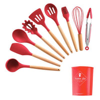 Thumbnail for Rustic Kitchen Utensils with Wooden Handles