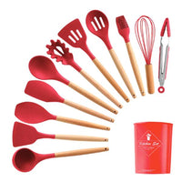 Thumbnail for Rustic Kitchen Utensils with Wooden Handles