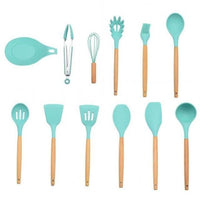 Thumbnail for Rustic Kitchen Utensils with Wooden Handles