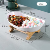 Thumbnail for Rustic Tier Plate Wooden Stand With Plates (Various Designs & Colors)