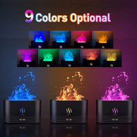 Thumbnail for Flame Aroma Diffuser Air Humidifier Ultrasonic Cool Mist Maker Fogger LED Essential Oil Jellyfish Difusor Fragrance Home