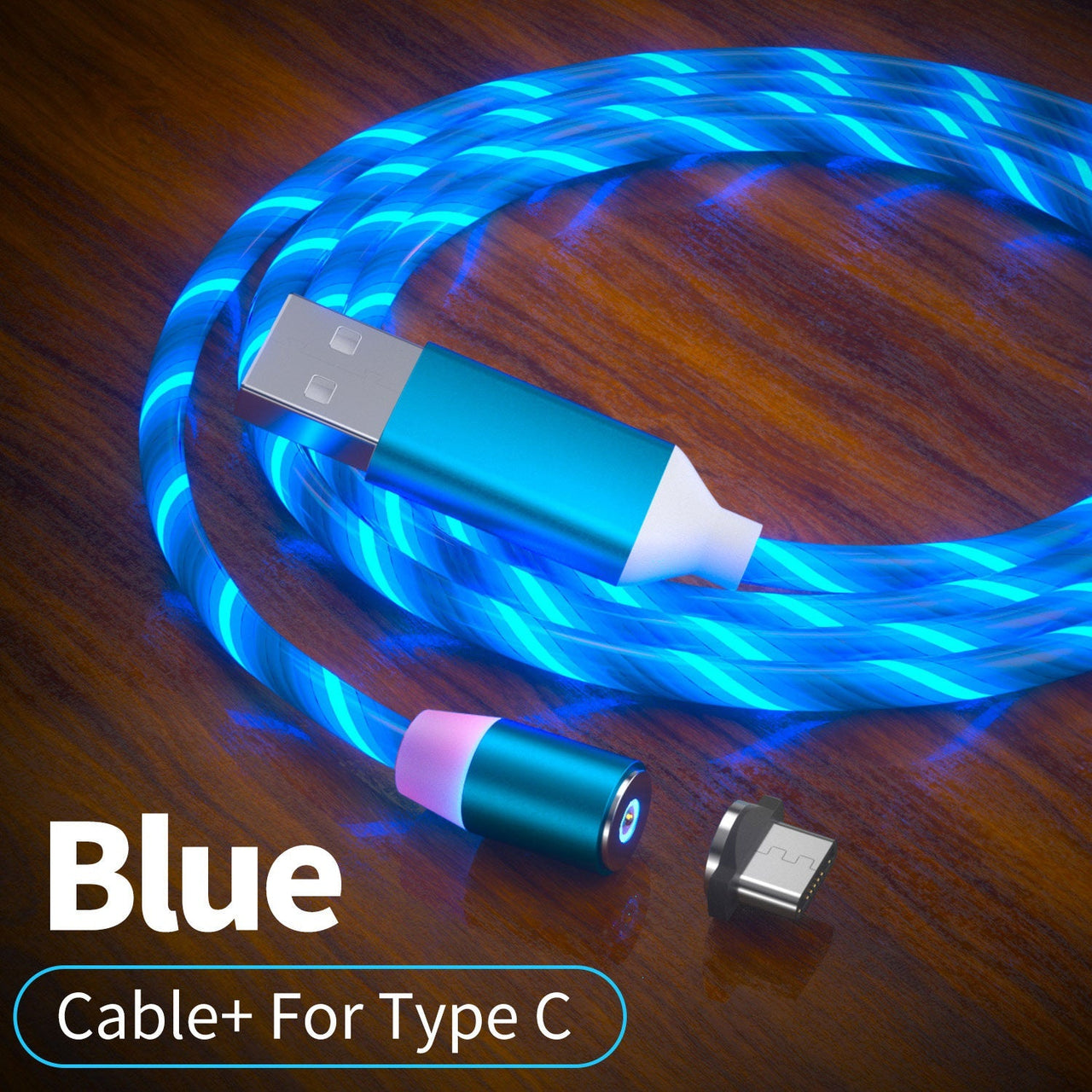Magnetic LED Flowing Charging Cable