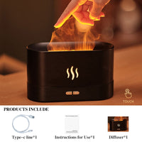 Thumbnail for Flame Aroma Diffuser Air Humidifier Ultrasonic Cool Mist Maker Fogger LED Essential Oil Jellyfish Difusor Fragrance Home