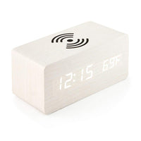 Thumbnail for Wooden Clock with Wireless Charger