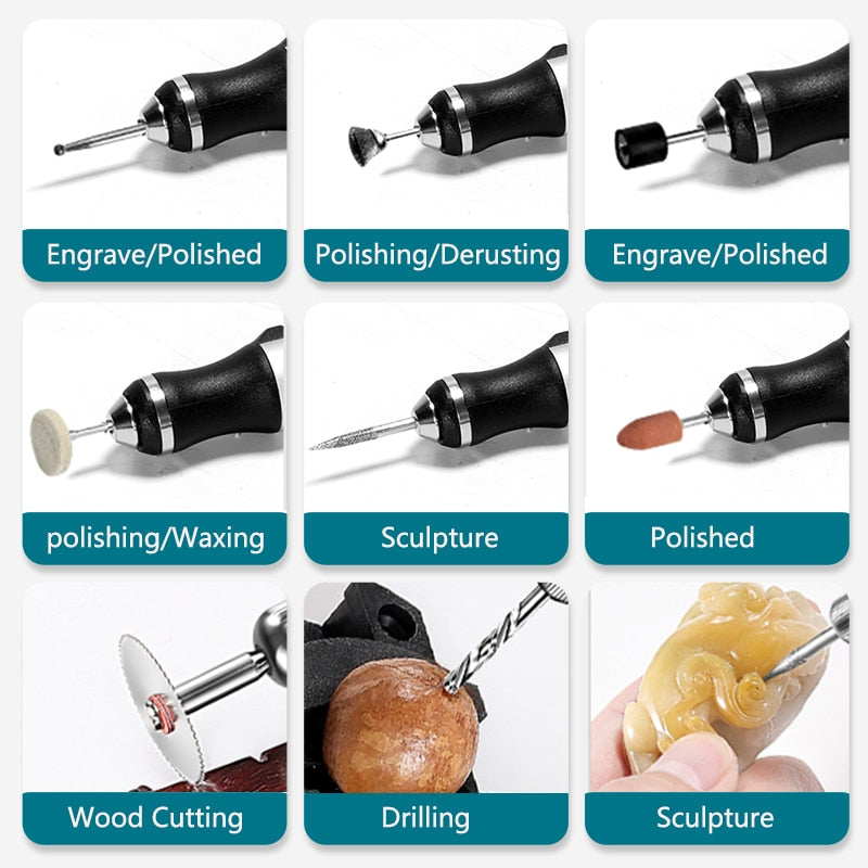 Engrave Pro™ - Customizing Pen - 30 Drill Bits and FREE Accessories