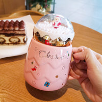 Thumbnail for New Christmas Mugs Couples Ceramic Santa Claus Figurines Creative 2023