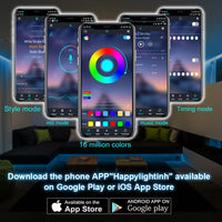 Thumbnail for RGB LED Strip Light with Remote and Bluetooth Control
