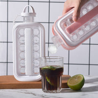 Thumbnail for Portable Ice Ball Maker Ice Mold 2-in-1 Kettle Ice Cube Trays for Freezer