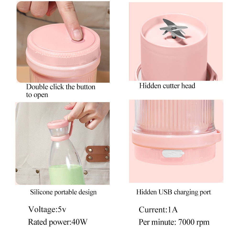 Rechargeable Mixers Fresh Fruit Juicers Portable Juicers Bottle