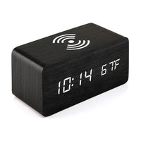 Thumbnail for Wooden Clock with Wireless Charger