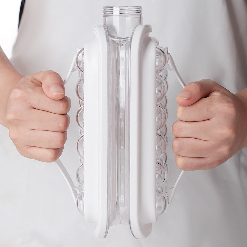 Portable Ice Ball Maker Ice Mold 2-in-1 Kettle Ice Cube Trays for Freezer