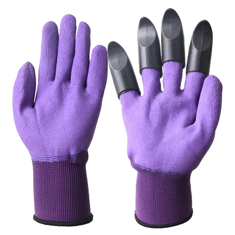 Garden gloves with claw Rubber
