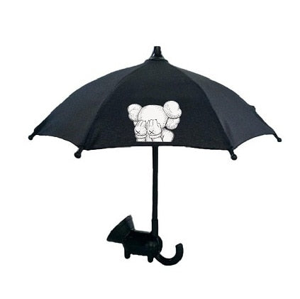 Phone Umbrella Sun Shade - Cute Mini Umbrella for Phone with Universal Adjustable Suction Cup Stand