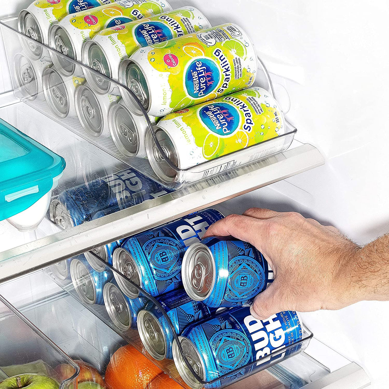 Fridge Organizer Drink Dispenser Holder