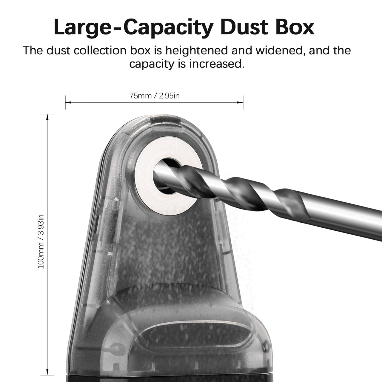 Drill Dust Collector with Laser Level