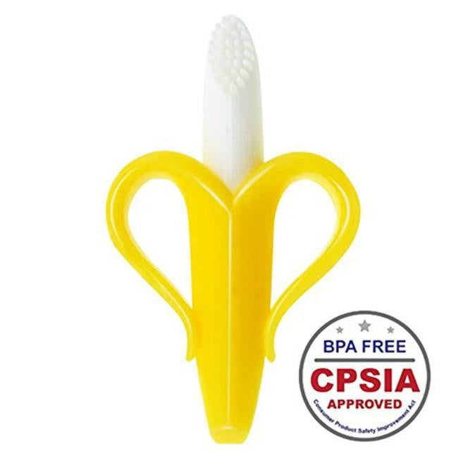 Baby Banana Toothbrush Teether Toy - PeekWise