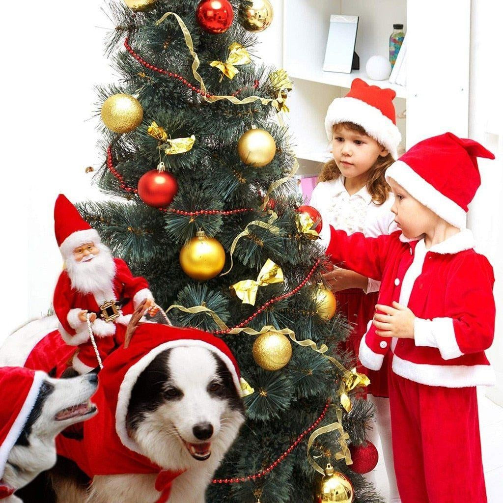 Christmas Santa Dog Costume - PeekWise