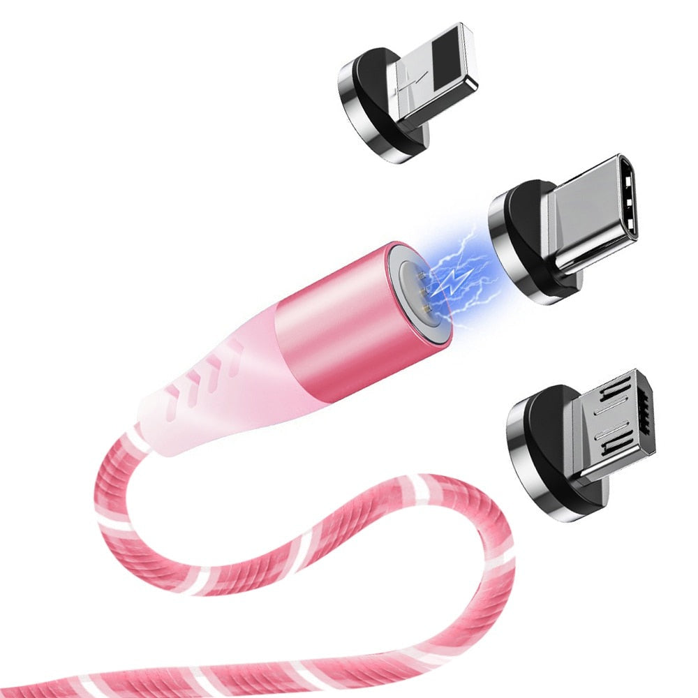 Magnetic LED Flowing Charging Cable