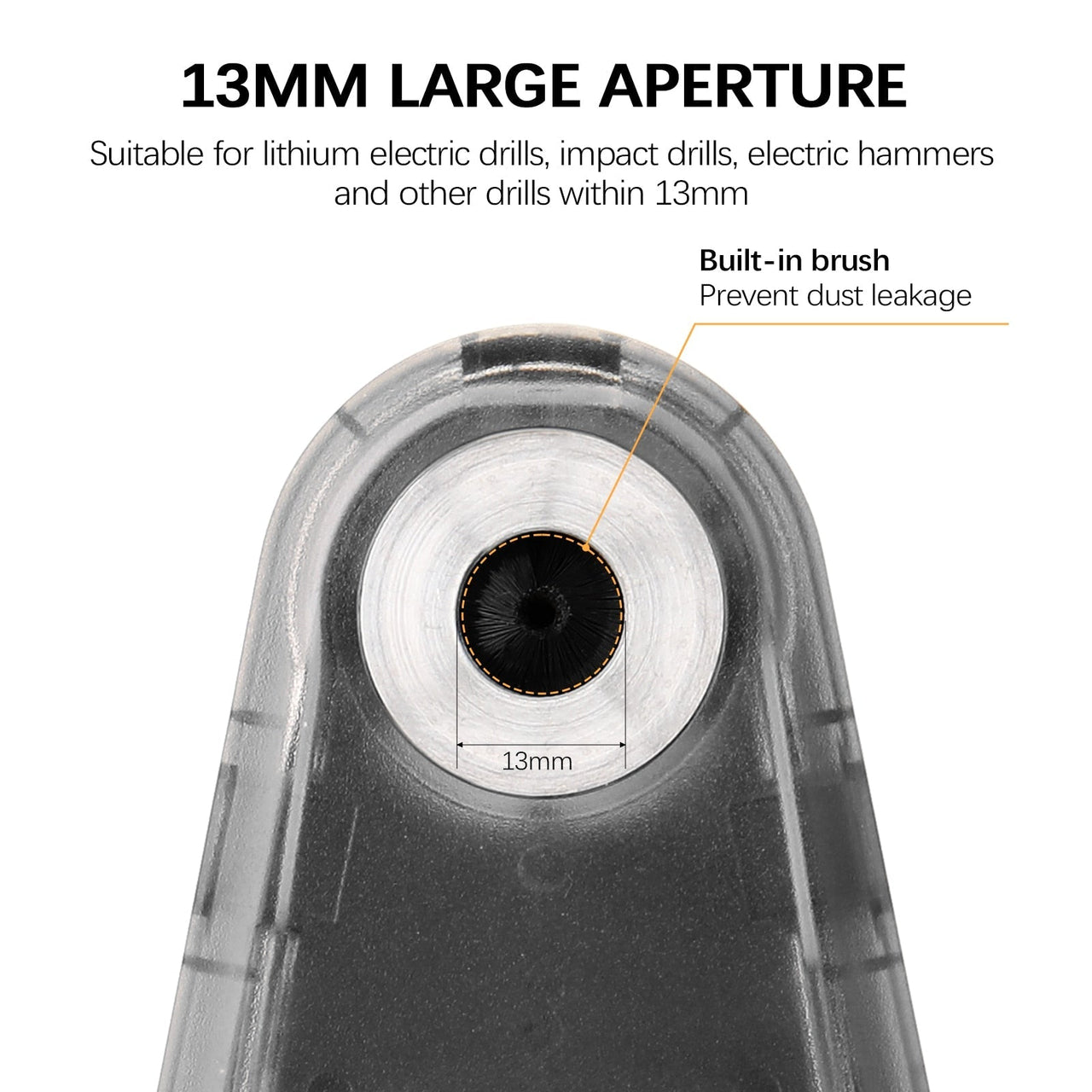 Drill Dust Collector with Laser Level