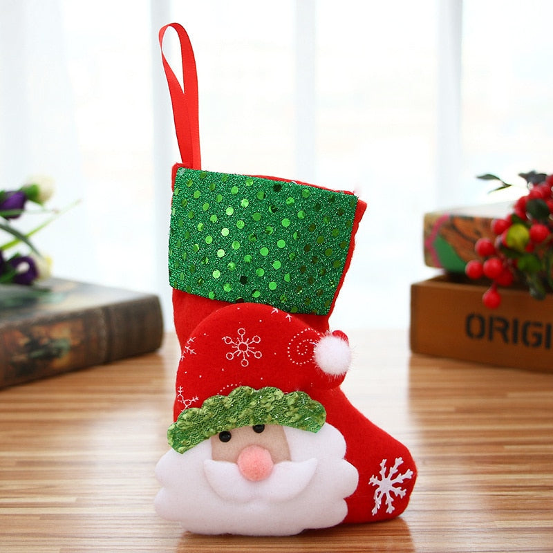 Christmas Socks Christmas Tree Ornaments Decor Christmas Gift New Year 2023
