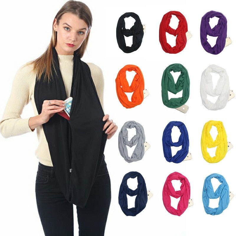 Infinity Pocket Scarf - PeekWise