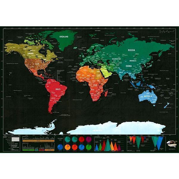 Scratch Off World Map (2 Sizes)