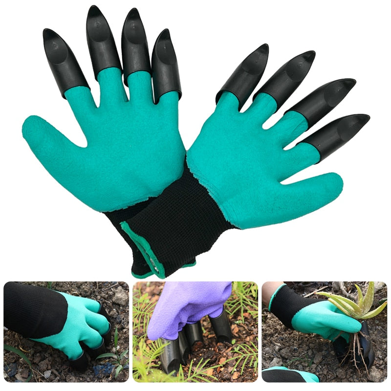 Garden gloves with claw Rubber
