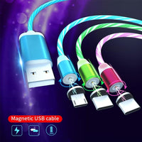 Thumbnail for Magnetic LED Flowing Charging Cable