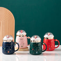 Thumbnail for New Christmas Mugs Couples Ceramic Santa Claus Figurines Creative 2023