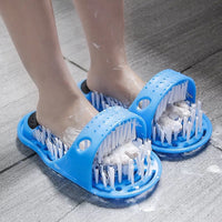 Thumbnail for Shower Foot Scrubber Massager Cleaner Spa Exfoliating Washer Wash Slipper Tools Bathroom Bath Foot Brushes Remove Dead Skin
