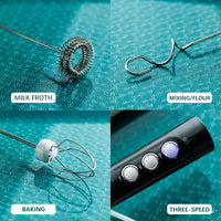 Thumbnail for Milk Frother Foam Maker High Speeds Drink Mixer Handheld